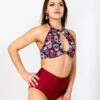 Shark Polewear Cherry Top - Sugar Skulls 1 Shark Polewear Cherry Top - Sugar Skulls -Radd Pole Wear Shop cherryskullhwwine3