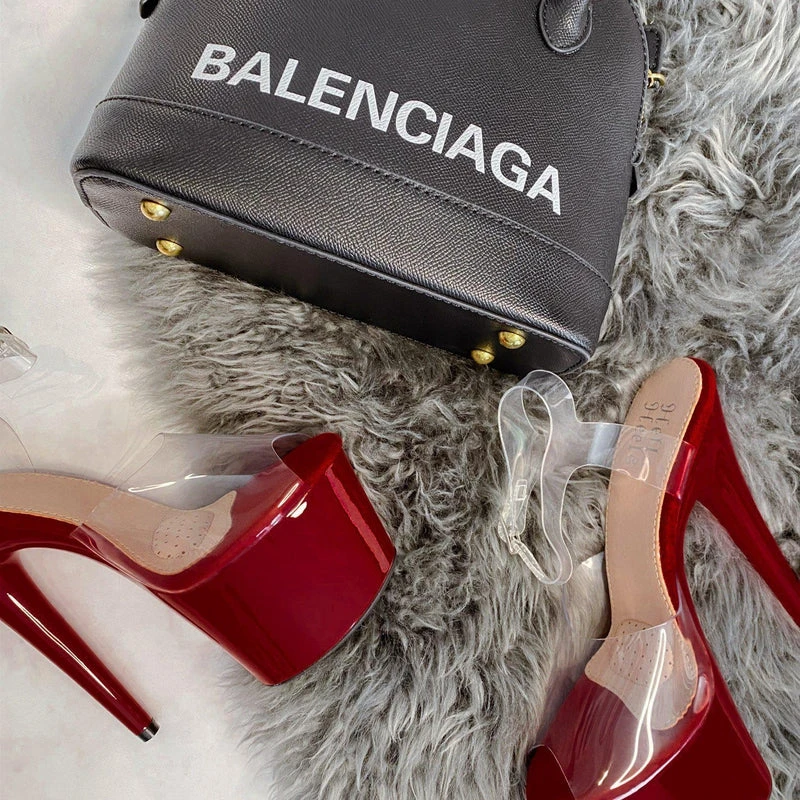 Hella Heels Classic Gloss 7inch Stilettos - Chilli 10 Hella Heels Classic Gloss 7inch Stilettos - Chilli - Image 8