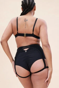Lunalae Cora High Waist Bottoms - Recycled Black 12 Lunalae Cora High Waist Bottoms - Recycled Black -Radd Pole Wear Shop cora high waist bottom recycled black bottom 38203463270647