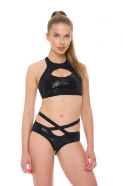 Bandurska Cosmic Top - Black Sequin 9 Bandurska Cosmic Top - Black Sequin -Radd Pole Wear Shop cosmic set3 1