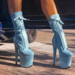 Hella Heels High BabyDoll 8inch Boots - Baby Blue 9 Hella Heels High BabyDoll 8inch Boots - Baby Blue -Radd Pole Wear Shop cover cropin 900x 03caa949 be37 41f4 b000 352ca157bf1f