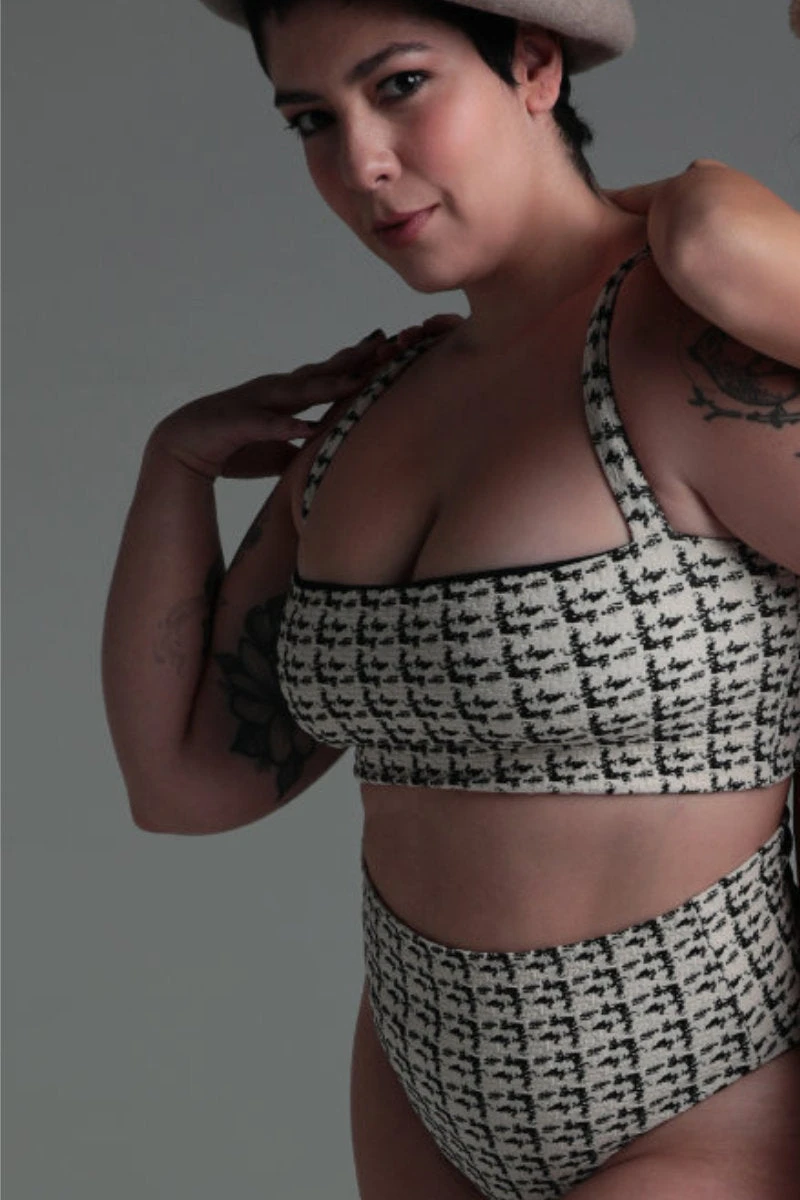 Rolling Cinque Tweed Top - Tweed 5 Rolling Cinque Tweed Top - Tweed - Image 3