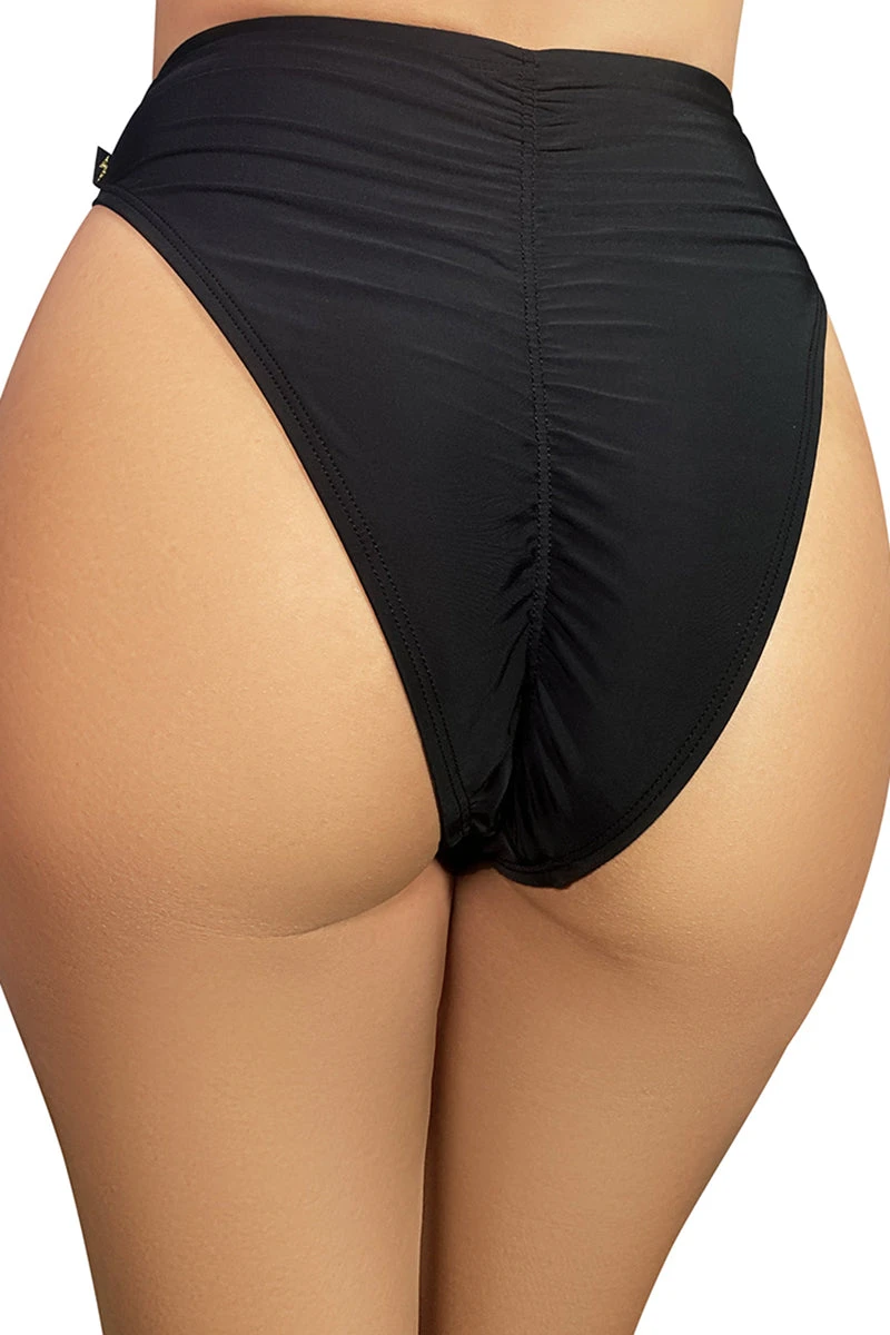 Cleo The Hurricane High Rider Hot Pants - Black 4 Cleo The Hurricane High Rider Hot Pants - Black - Image 2