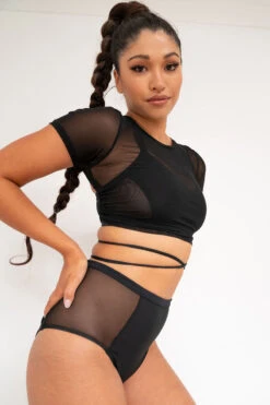 Lunalae Ember Top - Recycled Black 8 Lunalae Ember Top - Recycled Black -Radd Pole Wear Shop ember3