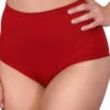 Cleo The Hurricane Essential High Waisted Shorts - Red 2 Cleo The Hurricane Essential High Waisted Shorts - Red -Radd Pole Wear Shop esshwrt3