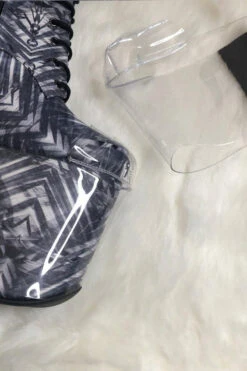 Hella Heels Classique Shoe Protector - Clear (Black Back) 8 Hella Heels Classique Shoe Protector - Clear (Black Back) -Radd Pole Wear Shop exotiqueShoeProtector Clear1 1