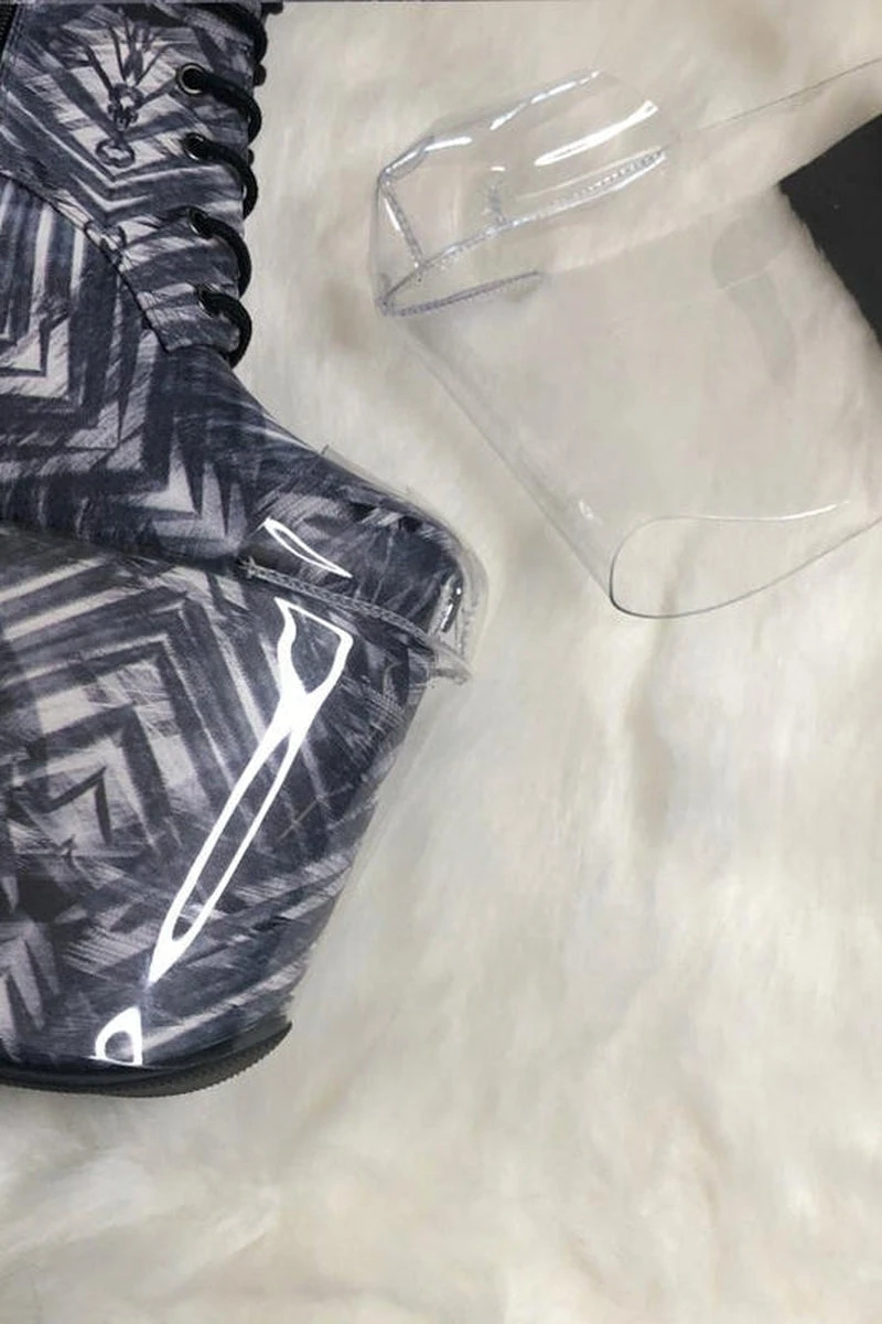 Hella Heels Classique Shoe Protector - Clear (Black Back) 5 Hella Heels Classique Shoe Protector - Clear (Black Back) - Image 3