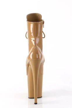 Pleaser USA Flamingo-1020 8inch Pleaser Boots - Patent Toffee -Radd Pole Wear Shop flamingo 1020 tf m09