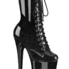 Pleaser USA Flamingo-1040GP 8inch Pleaser Boots - Black Glitter 2 Pleaser USA Flamingo-1040GP 8inch Pleaser Boots - Black Glitter -Radd Pole Wear Shop flamingo 1040gp bg