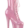 Pleaser USA Flamingo-1040GP 8inch Pleaser Boots - Baby Pink Glitter 2 Pleaser USA Flamingo-1040GP 8inch Pleaser Boots - Baby Pink Glitter -Radd Pole Wear Shop flamingo 1040gp bpg