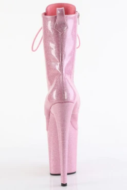 Pleaser USA Flamingo-1040GP 8inch Pleaser Boots - Baby Pink Glitter -Radd Pole Wear Shop flamingo 1040gp bpg m09 1