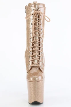 Pleaser USA Flamingo-1040GP 8inch Pleaser Boots - Gold Glitter -Radd Pole Wear Shop flamingo 1040gp gg m01 1