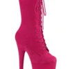 Pleaser USA Flamingo-1050FS Faux Suede 8inch Pleaser Boots - Hot Pink 1 Pleaser USA Flamingo-1050FS Faux Suede 8inch Pleaser Boots - Hot Pink -Radd Pole Wear Shop flamingo 1050fs hpfs 1