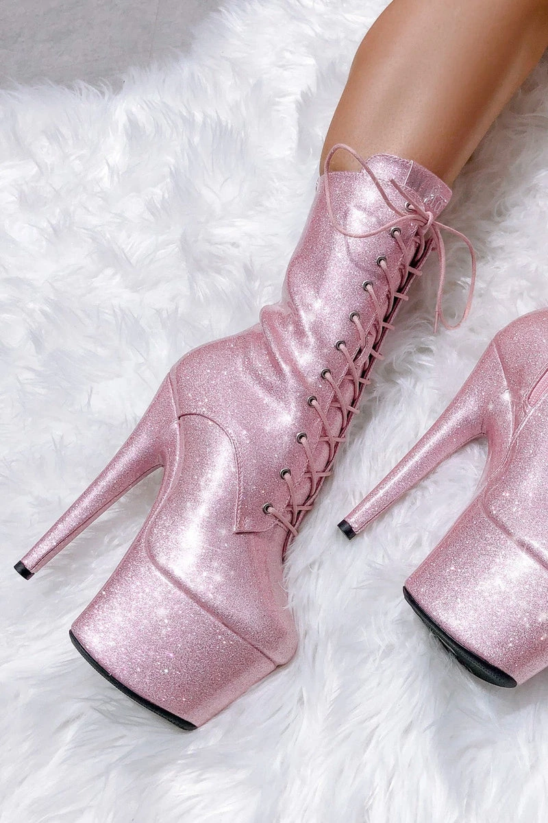 Hella Heels The Glitterati 7inch Boots - Sugarbaby 4 Hella Heels The Glitterati 7inch Boots - Sugarbaby - Image 2