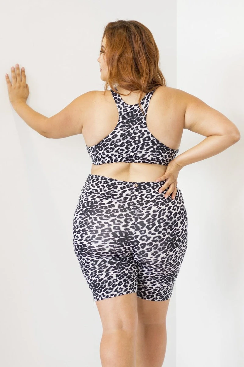 Lunalae Zeta Biker Shorts - Grey Leopard 5 Lunalae Zeta Biker Shorts - Grey Leopard - Image 3