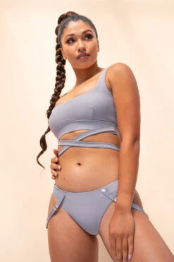 Lunalae Kehlani Top - Recycled Grey -Radd Pole Wear Shop kehlani1