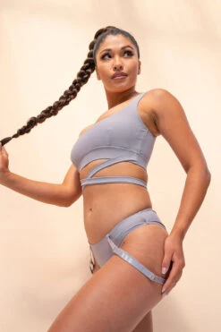 Lunalae Kehlani Top - Recycled Grey -Radd Pole Wear Shop kehlani2 1