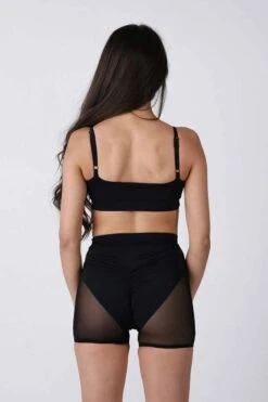 REV ACTIV Pleasure Shorts - Black Mesh -Radd Pole Wear Shop pleasure3