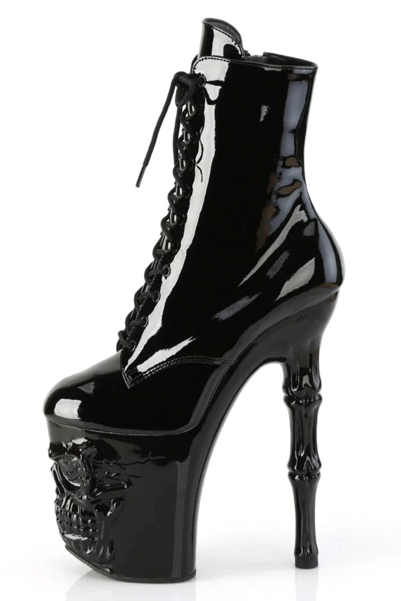 Pleaser USA Rapture-1020 8inch Pleaser Boots - Patent Black 6 Pleaser USA Rapture-1020 8inch Pleaser Boots - Patent Black - Image 4