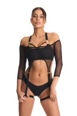 Bandurska Risk Top -Mesh Black 11 Bandurska Risk Top -Mesh Black -Radd Pole Wear Shop risk mesh top