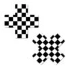 Pastease Cross Nipple Pasties - Black & White Checker -Radd Pole Wear Shop slice16 2d1e8178 c049 4337 8110 66509ed8b6b4