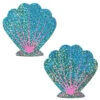 Pastease Seashell Nipple Pasties - Liquid Seafoam Green & Pink 2 Pastease Seashell Nipple Pasties - Liquid Seafoam Green & Pink -Radd Pole Wear Shop slice20