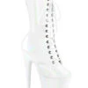 Pleaser USA Adore-1040WR 7inch Pleaser Boots - Holographic White -Radd Pole Wear Shop slice5 a88da001 5d0e 4d08 958f ce8b8fd79e95