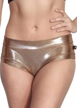 Cleo The Hurricane Hot Pants - Metallic Rose Gold
