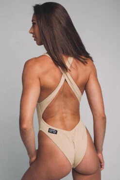 Shark Polewear Vashkelita Bodysuit - Beige 16 Shark Polewear Vashkelita Bodysuit - Beige -Radd Pole Wear Shop vashkelitanude2