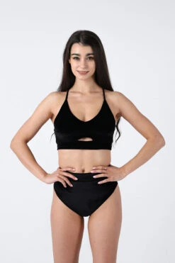REV ACTIV High Waist Shorts - Black Velvet -Radd Pole Wear Shop velvet black set gap top 2 09c5c31d 2cef 43ea b1d4 9ae14ea03a5f