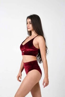 REV ACTIV High Waist Shorts - Wine Velvet -Radd Pole Wear Shop velvet wine set gap top 5 cbef3cb5 12bc 434d 97c3 90b96f2c9e04